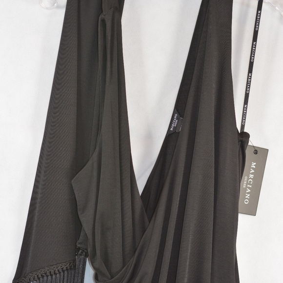 Marciano Guess Black Dress with Scarf SZ L NWT - Picture 10 of 11